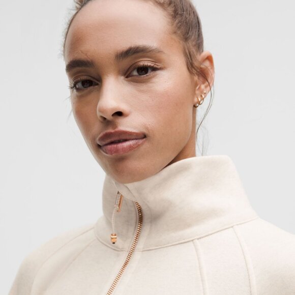 Scuba Oversized Funnel-Neck Half Zip Long - Picture 5 of 5